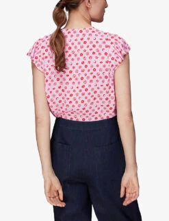 Whistles Moon Pattern Woven Shirt 9 Whistles Moon Pattern Woven Shirt -The Fashion Shop R03967503 MULTICOLOURED ALT03