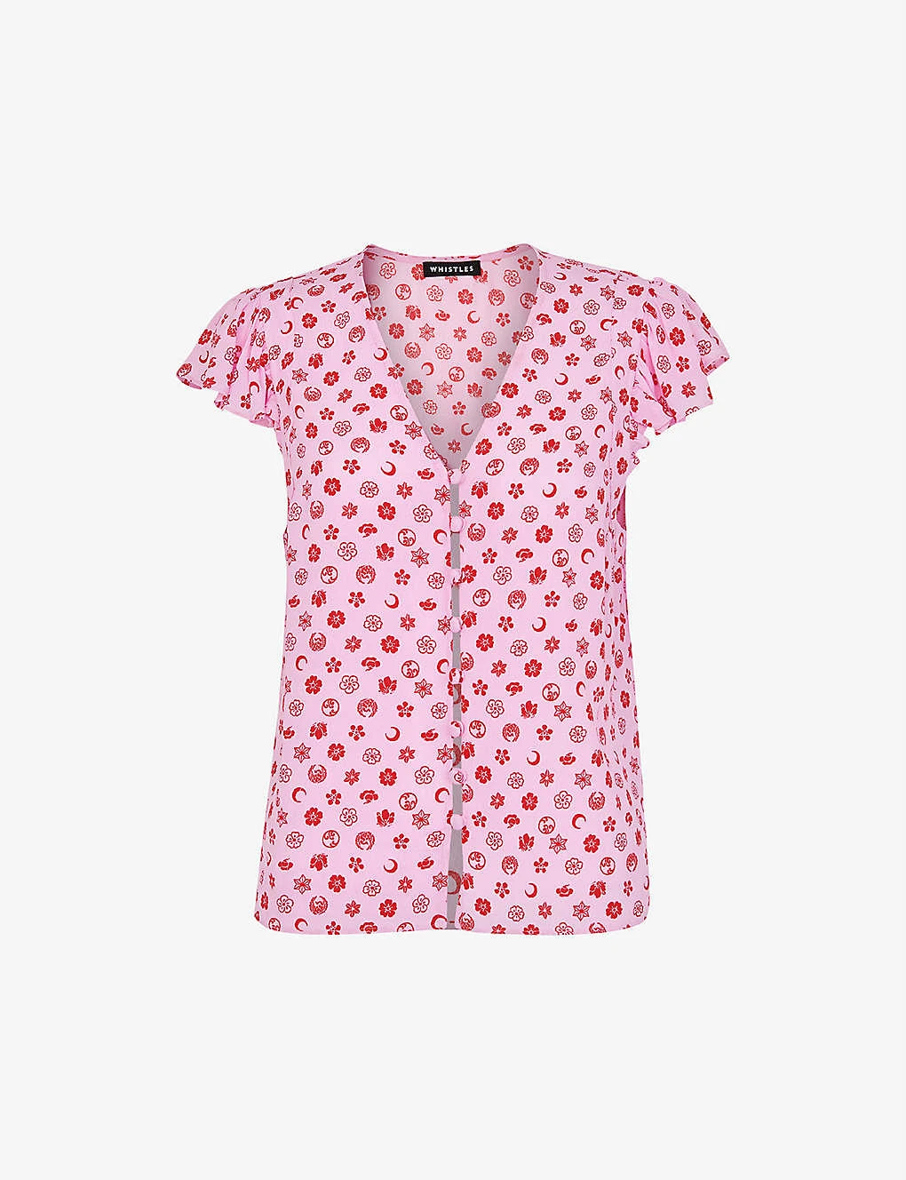 Whistles Moon Pattern Woven Shirt 1 Whistles Moon Pattern Woven Shirt