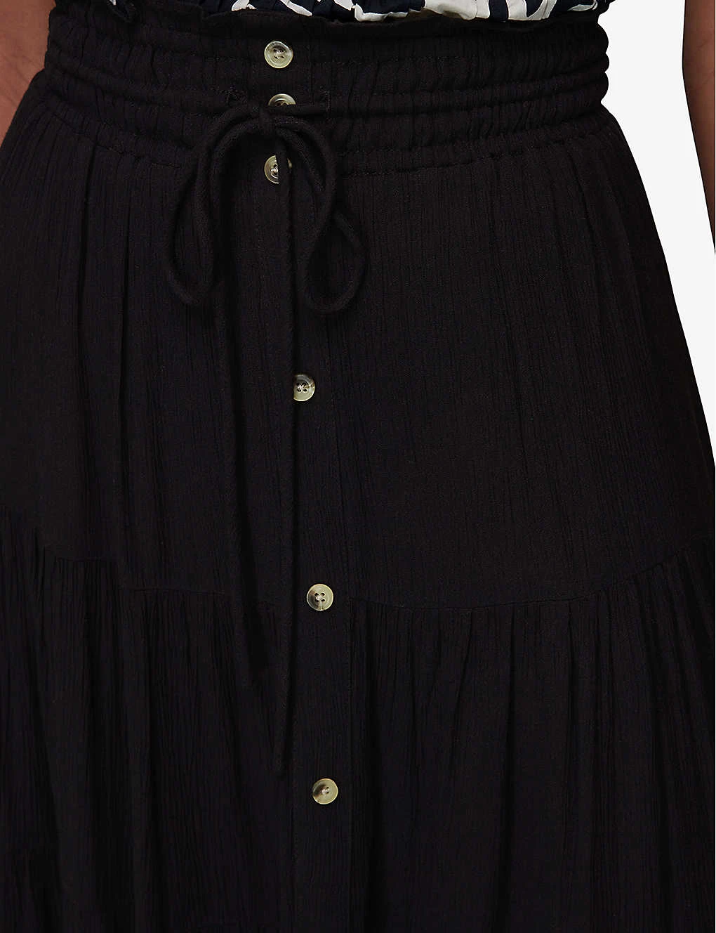 Whistles Crinkled Woven Midi Skirt 5 Whistles Crinkled Woven Midi Skirt - Image 5