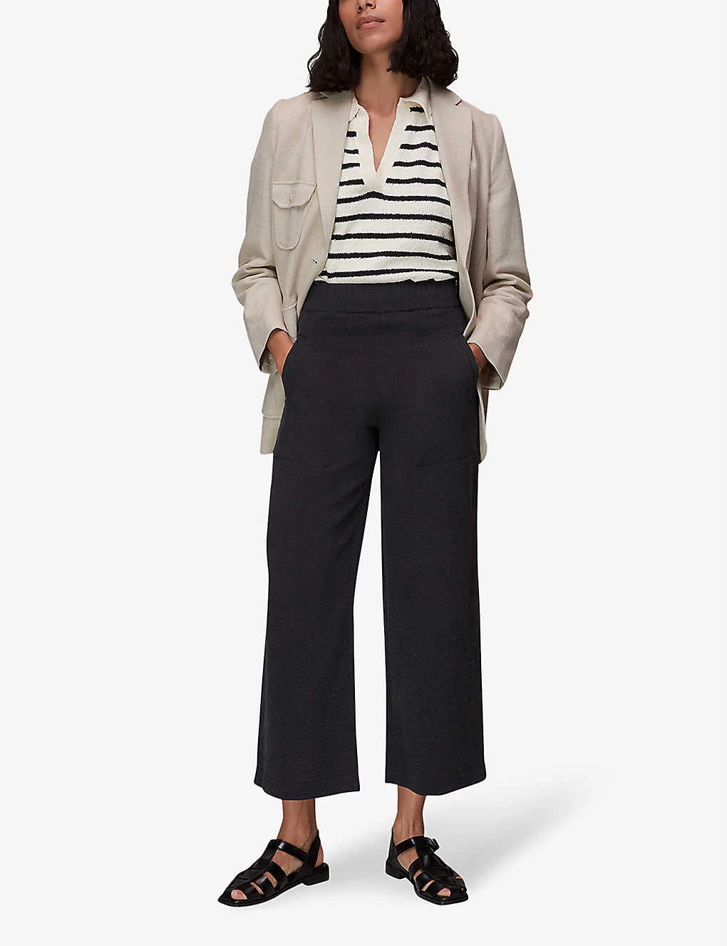 Whistles Jade Straight-leg Mid-rise Woven Trousers 2 Whistles Jade Straight-leg Mid-rise Woven Trousers - Image 2