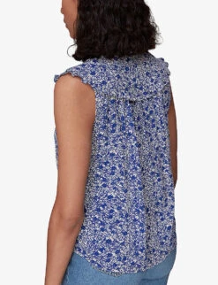 Whistles Twin Daisy Print Woven Blouse -The Fashion Shop R03970831 MULTICOLOURED ALT03