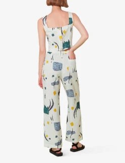Whistles Aida Abstract-print Woven Trousers 8 Whistles Aida Abstract-print Woven Trousers -The Fashion Shop R03974342 MULTICOLOURED ALT03
