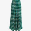 Whistles Checkerboard-print Bias-cut Silk Midi Skirt