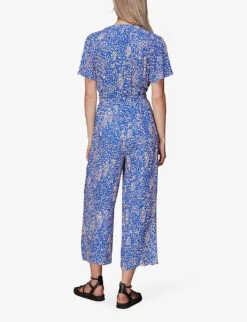 Whistles Jemma Animal-print Woven Jumpsuit 8 Whistles Jemma Animal-print Woven Jumpsuit -The Fashion Shop R03975835 MULTICOLOURED ALT02