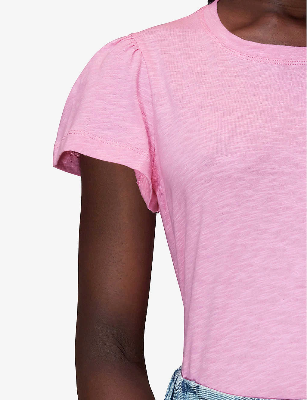 Whistles Frill Sleeve-detail Cotton-jersey T-shirt 5 Whistles Frill Sleeve-detail Cotton-jersey T-shirt - Image 5