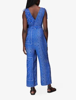 Whistles Bandana-print Woven Jumpsuit 8 Whistles Bandana-print Woven Jumpsuit -The Fashion Shop R03977500 MULTICOLOURED ALT03
