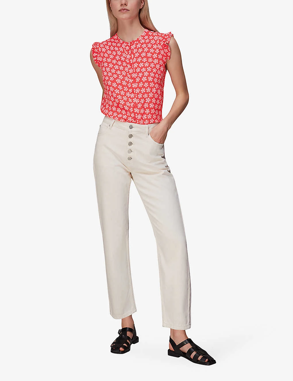 Whistles Daisy Floral-print Woven Blouse 2 Whistles Daisy Floral-print Woven Blouse - Image 2