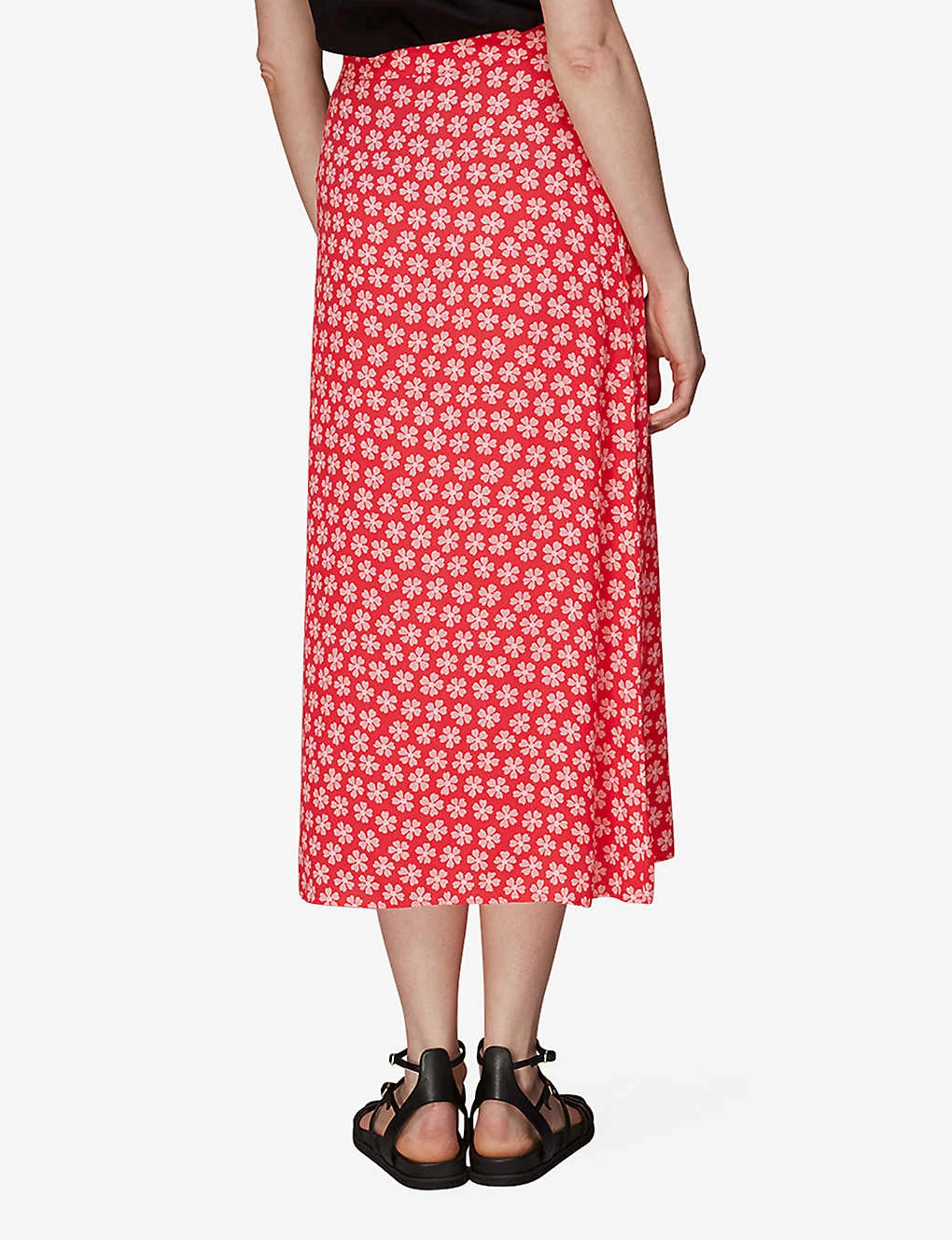 Whistles Daisy Floral-print Woven Midi Skirt 4 Whistles Daisy Floral-print Woven Midi Skirt - Image 4