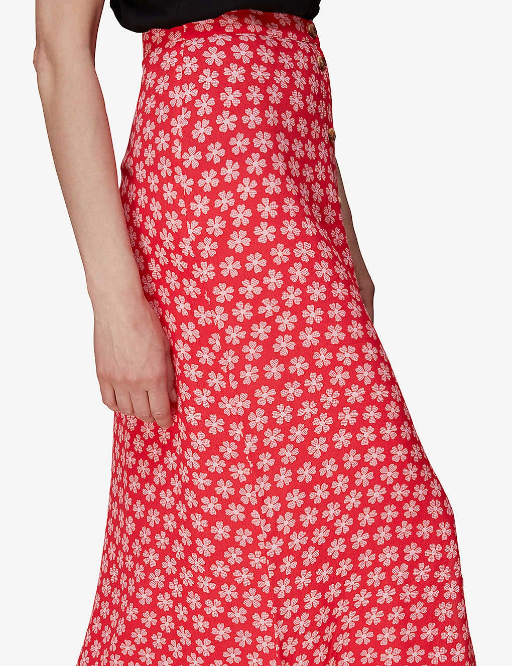 Whistles Daisy Floral-print Woven Midi Skirt 5 Whistles Daisy Floral-print Woven Midi Skirt - Image 5