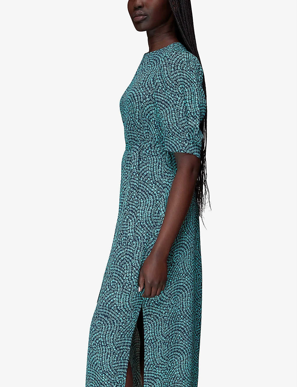 Whistles Daisy Floral-print Viscose Midi Dress 6 Whistles Daisy Floral-print Viscose Midi Dress - Image 6