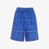 Whistles Bandana Floral-print High-rise Organic Cotton Shorts