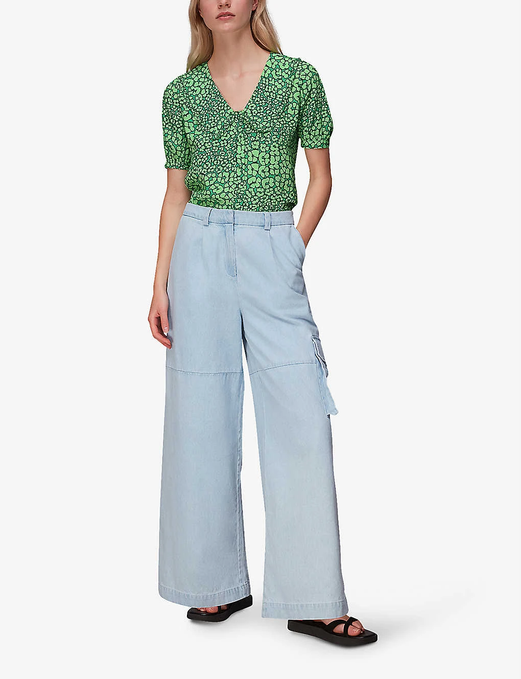 Whistles Leopard Petals Leopard-print Woven Top 2 Whistles Leopard Petals Leopard-print Woven Top - Image 2