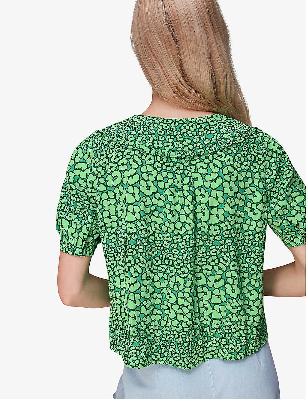 Whistles Leopard Petals Leopard-print Woven Top 4 Whistles Leopard Petals Leopard-print Woven Top - Image 4