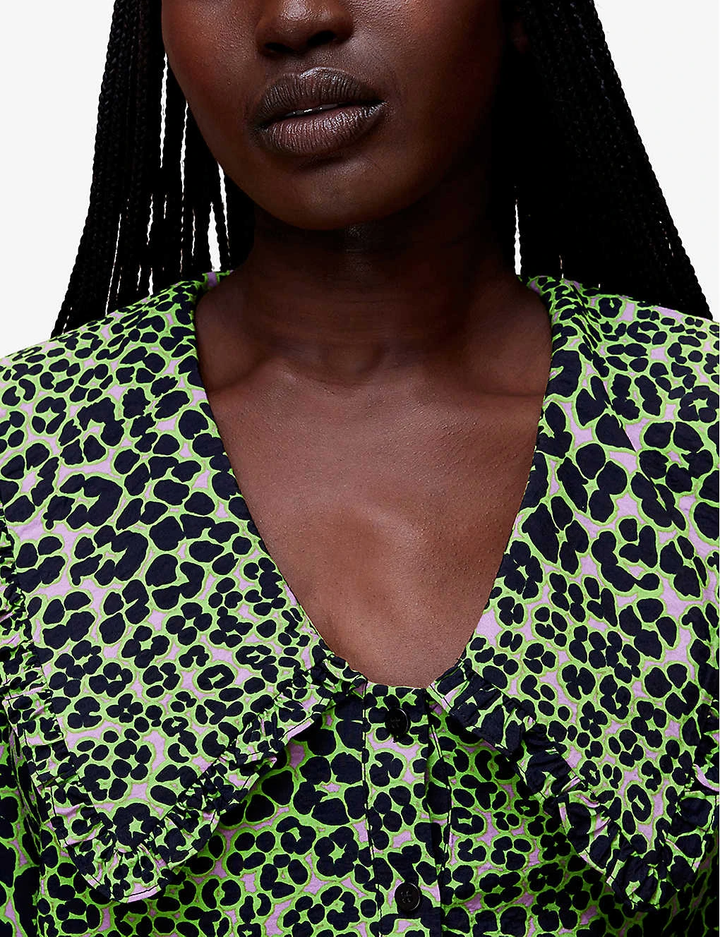 Whistles Fluro Animal Leopard-print Woven Top 5 Whistles Fluro Animal Leopard-print Woven Top - Image 5
