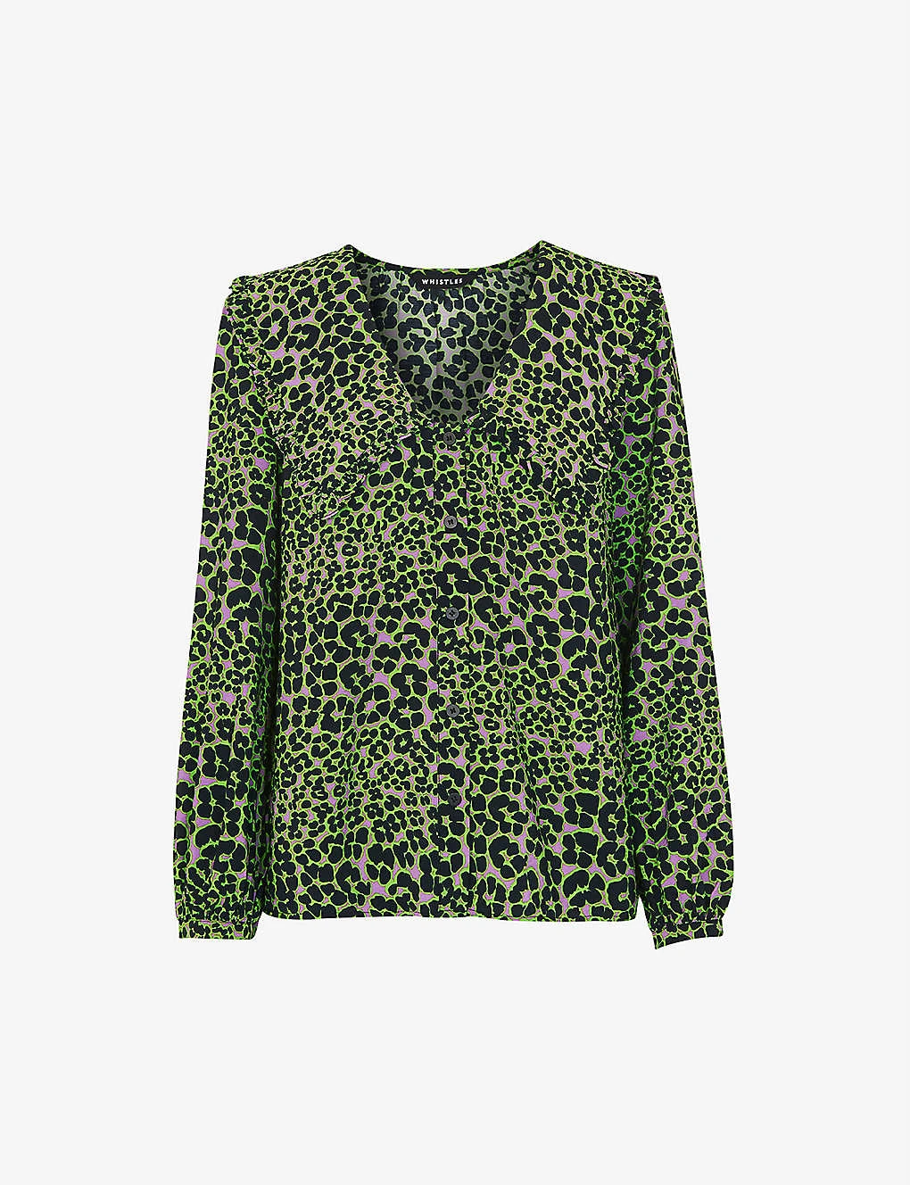Whistles Fluro Animal Leopard-print Woven Top 1 Whistles Fluro Animal Leopard-print Woven Top