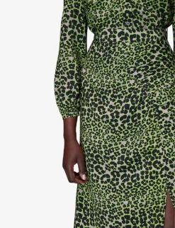 Whistles Fluro Animal Ruched Midi Skirt 9 Whistles Fluro Animal Ruched Midi Skirt -The Fashion Shop R03991791 MULTICOLOURED ALT04