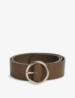 Whistles Circle Buckle Leather Belt
