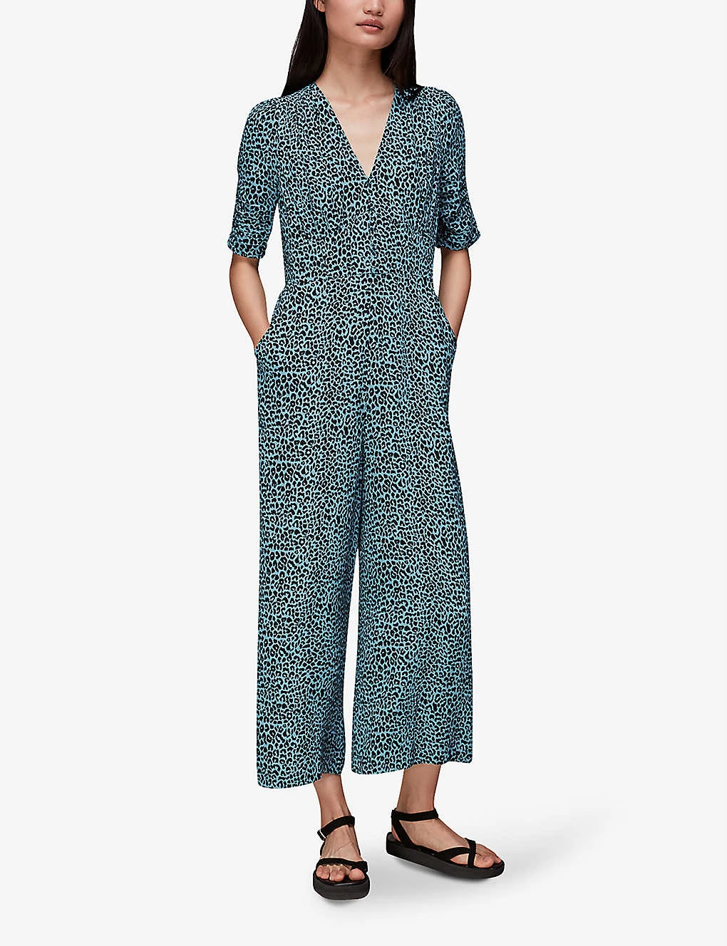 Whistles Leopard-print Woven Jumpsuit 2 Whistles Leopard-print Woven Jumpsuit - Image 2