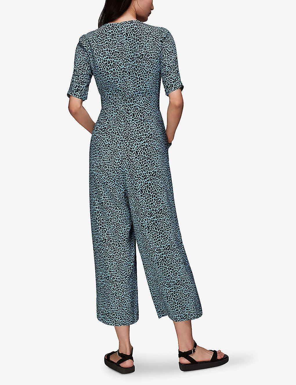 Whistles Leopard-print Woven Jumpsuit 4 Whistles Leopard-print Woven Jumpsuit - Image 4