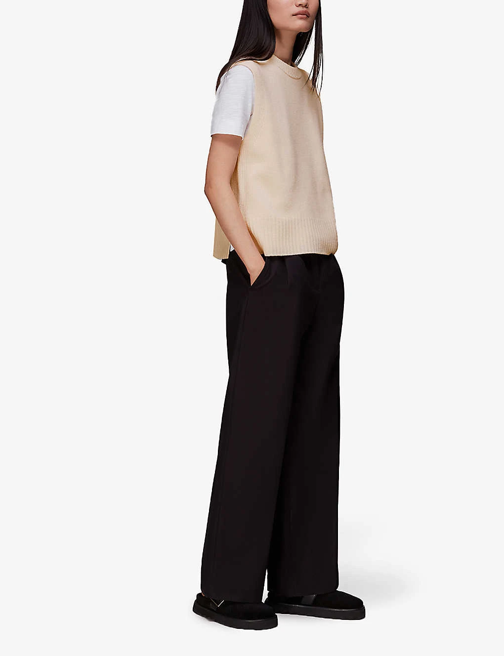 Whistles Sleeveless Wool Tank Top 2 Whistles Sleeveless Wool Tank Top - Image 2