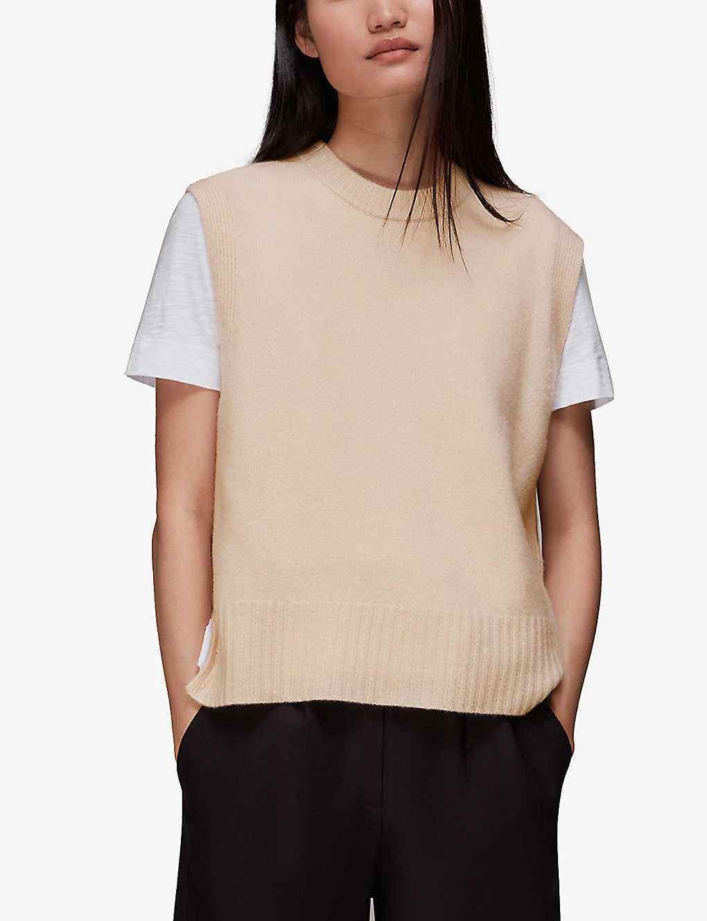 Whistles Sleeveless Wool Tank Top 3 Whistles Sleeveless Wool Tank Top - Image 3