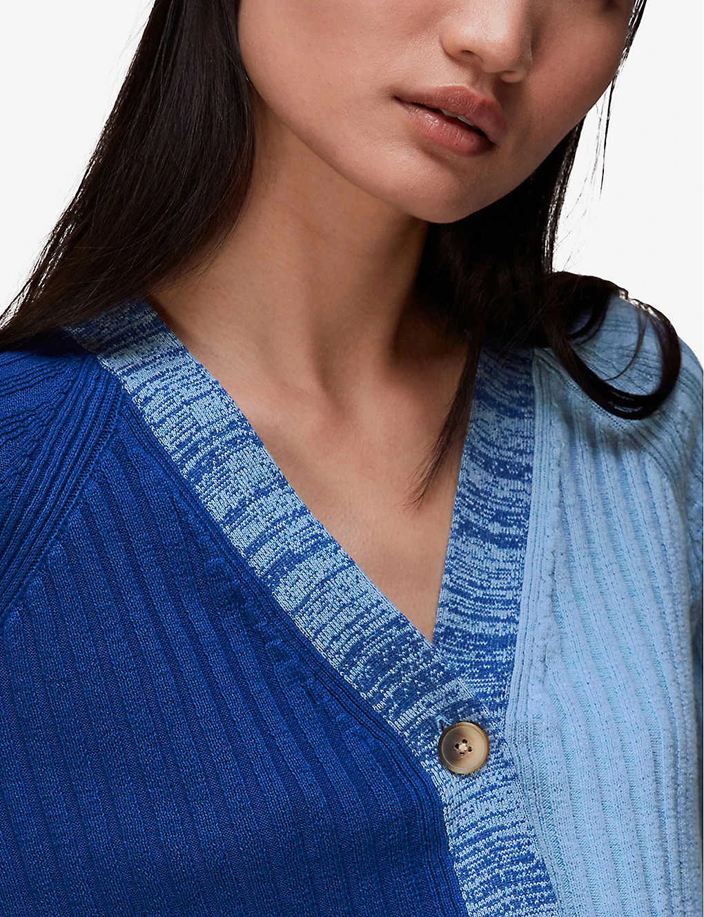 Whistles Colour-block Recycled-polyester And Cotton Cardigan 5 Whistles Colour-block Recycled-polyester And Cotton Cardigan - Image 5