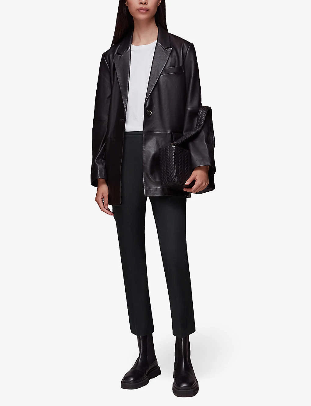 Whistles Gracy Flared-leg Mid-rise Stretch-cotton Trousers 2 Whistles Gracy Flared-leg Mid-rise Stretch-cotton Trousers - Image 2