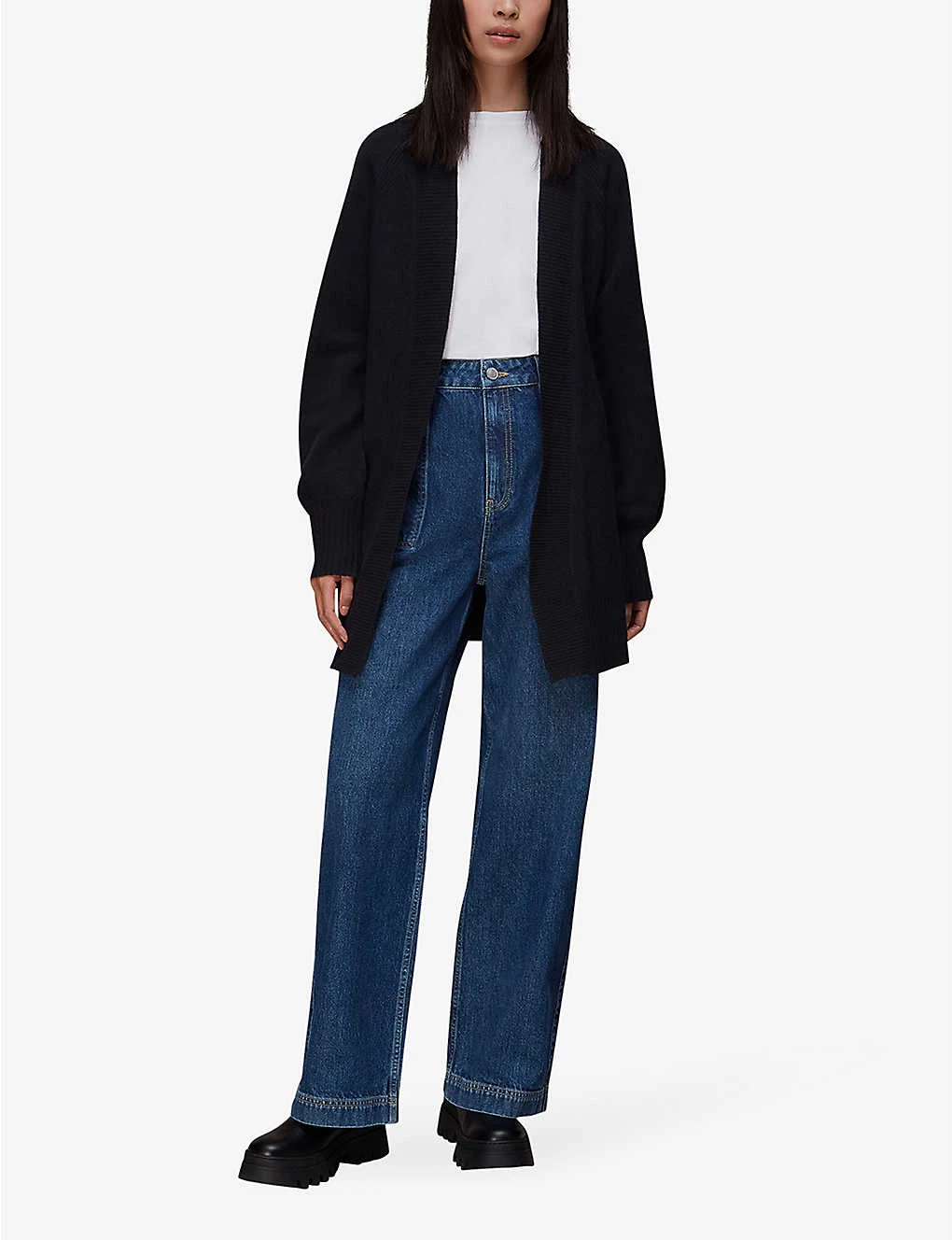 Whistles Belted Wrap Wool Cardigan 2 Whistles Belted Wrap Wool Cardigan - Image 2