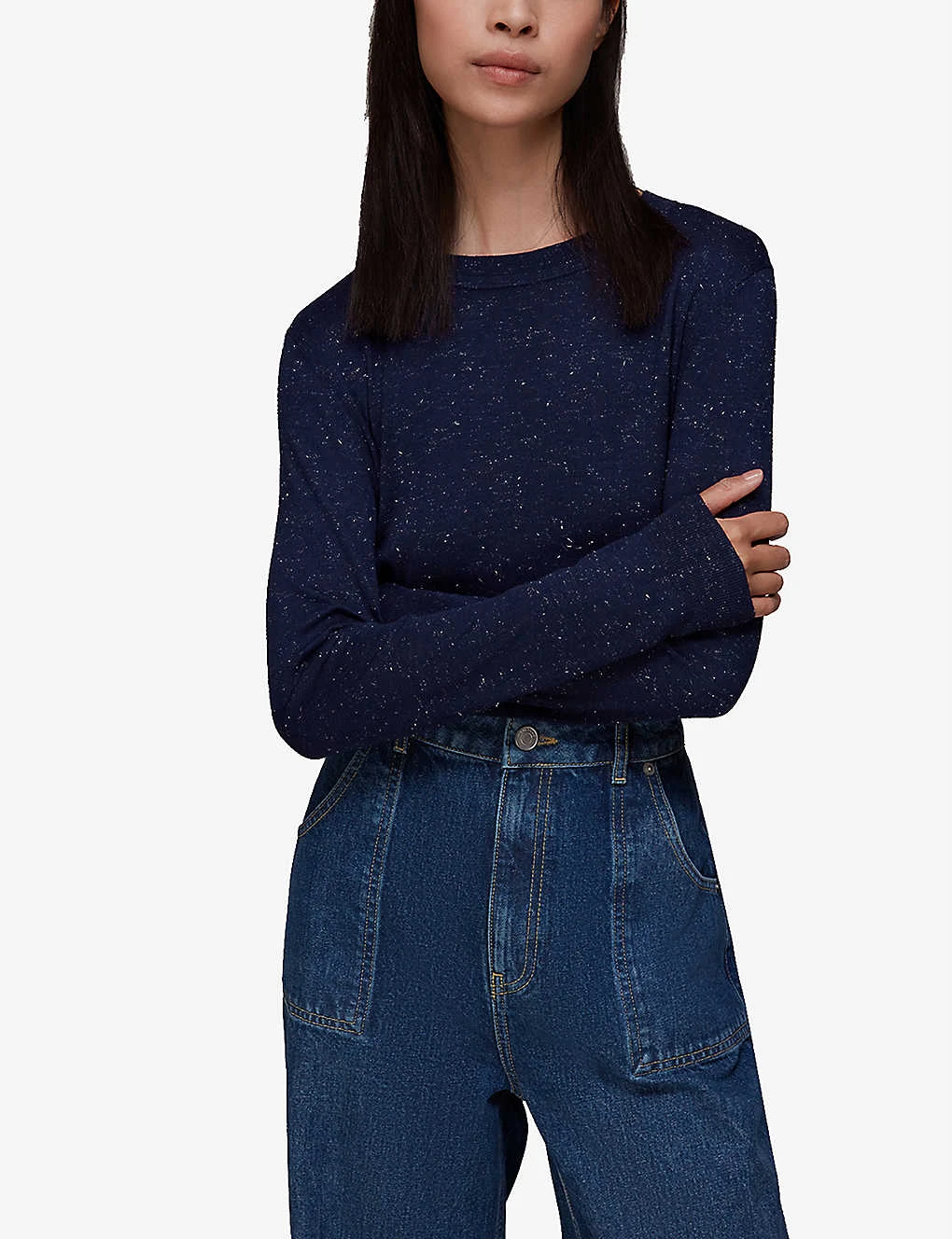 Whistles Annie Metallic-weave Woven Top 3 Whistles Annie Metallic-weave Woven Top - Image 3