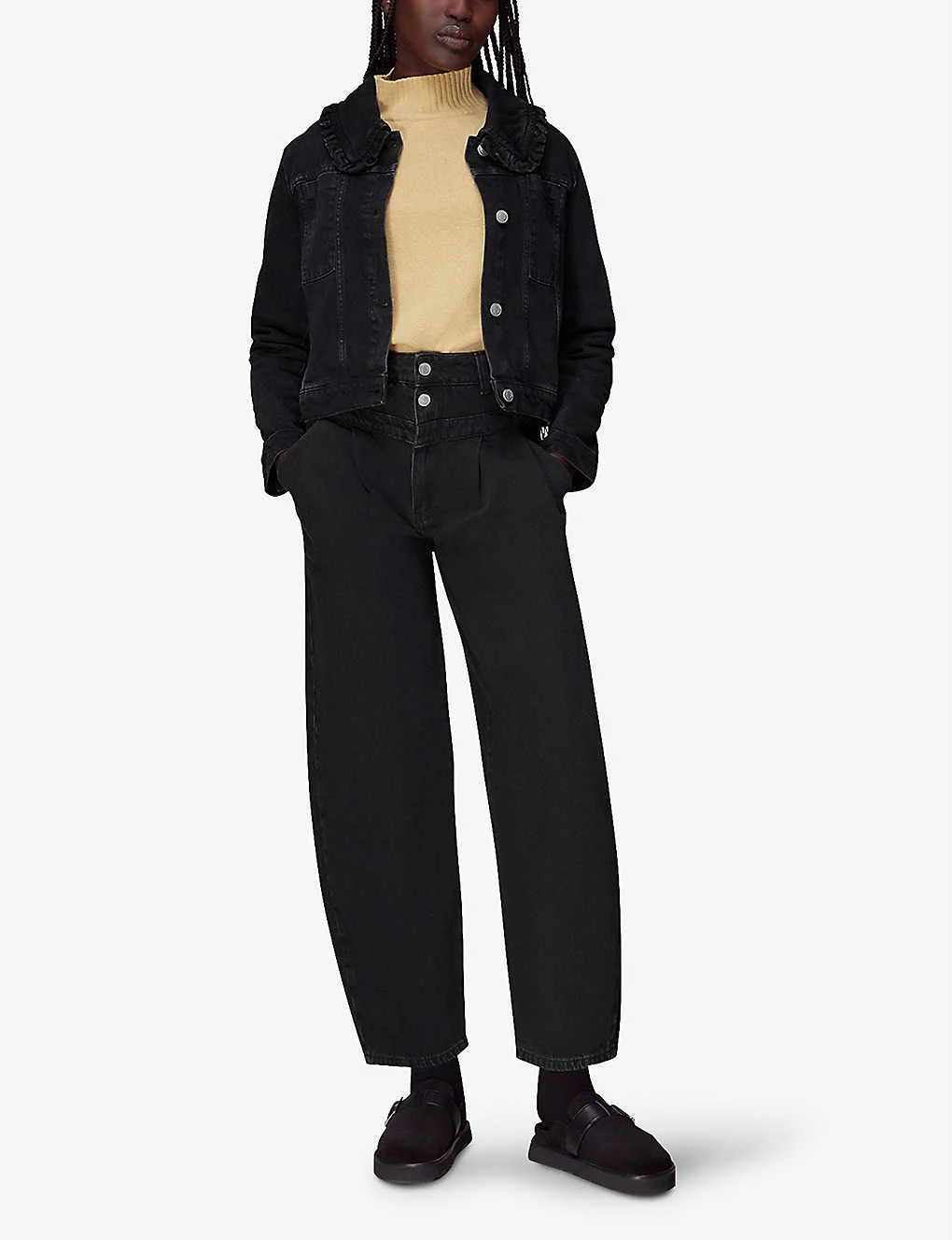 Whistles Oversized-collar Boxy-fit Denim Jacket 2 Whistles Oversized-collar Boxy-fit Denim Jacket - Image 2