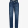 Whistles Straight-leg Low-rise Faded Jeans