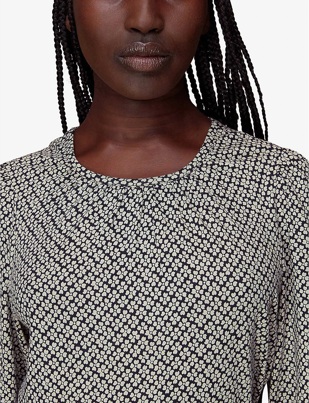 Whistles Floral-print Long-sleeved Cotton-blend Top 5 Whistles Floral-print Long-sleeved Cotton-blend Top - Image 5