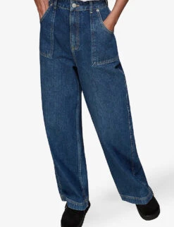 Whistles Raya Wide-leg High-rise Jeans 9 Whistles Raya Wide-leg High-rise Jeans -The Fashion Shop R04044626 BLUE ALT04