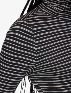 Whistles Striped Roll-neck Cotton Top 8 Whistles Striped Roll-neck Cotton Top -The Fashion Shop R04044629 BLACK ALT03