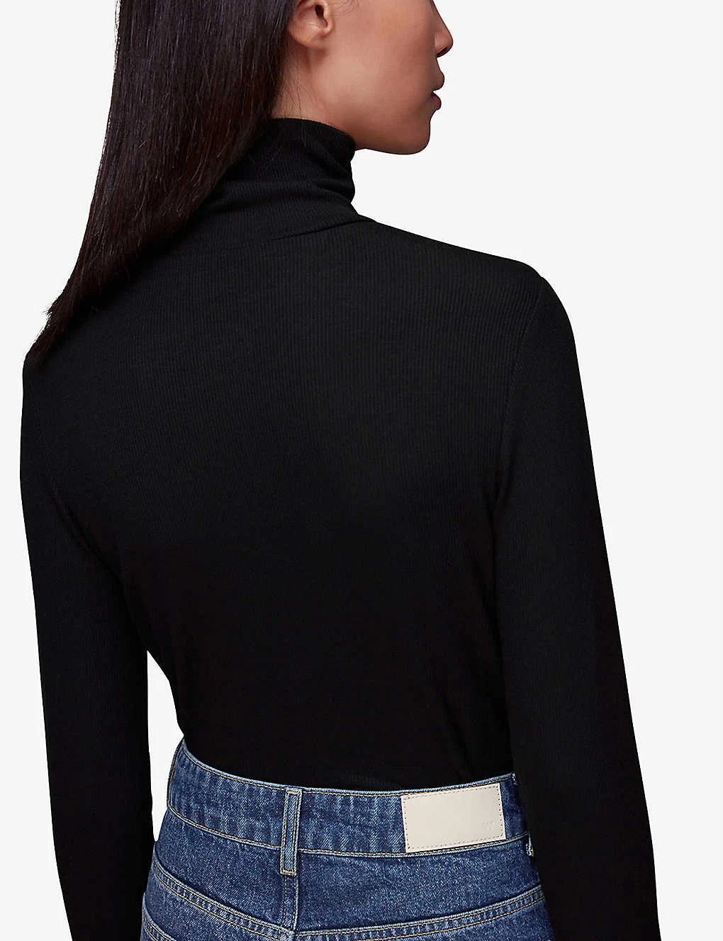 Whistles Essential Ribbed Stretch-woven Polo 4 Whistles Essential Ribbed Stretch-woven Polo - Image 4