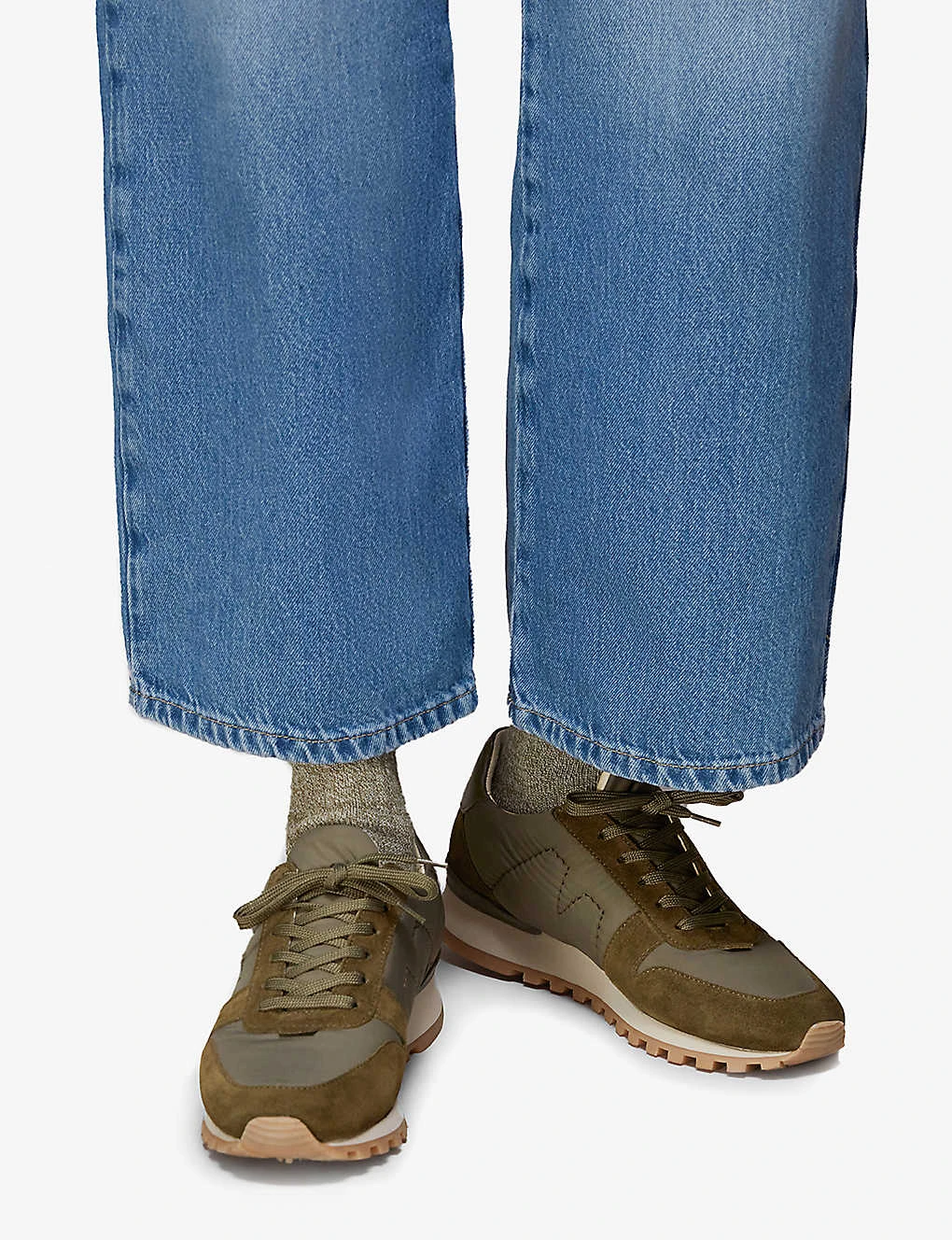 Whistles Silas Padded Leather And Nylon Low-top Trainers 4 Whistles Silas Padded Leather And Nylon Low-top Trainers - Image 4