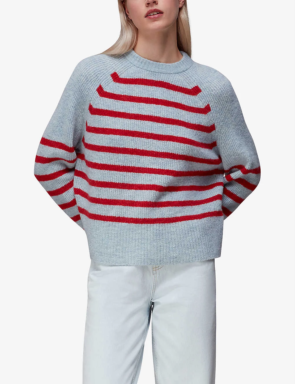 Whistles Eden Stripe-print Stretch-knit Jumper 3 Whistles Eden Stripe-print Stretch-knit Jumper - Image 3