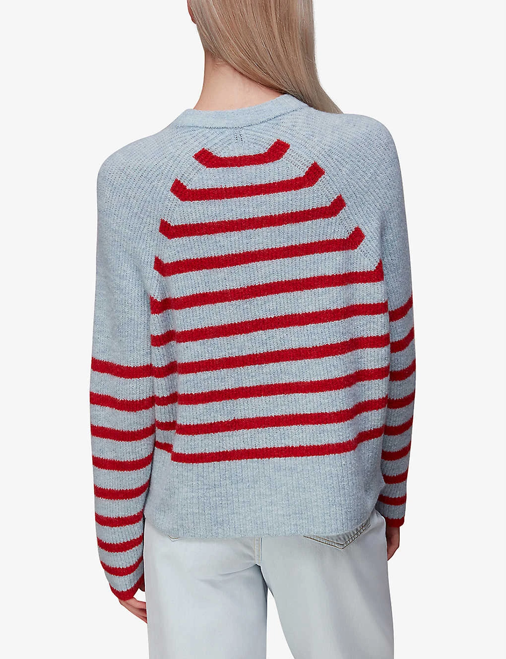 Whistles Eden Stripe-print Stretch-knit Jumper 4 Whistles Eden Stripe-print Stretch-knit Jumper - Image 4