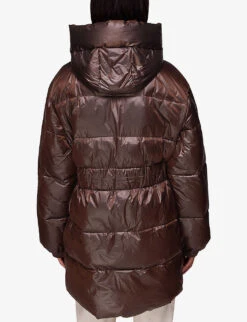 Whistles Tilly Tie-wast Shell Puffer Jacket 8 Whistles Tilly Tie-wast Shell Puffer Jacket -The Fashion Shop R04055745 BROWN ALT03