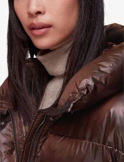 Whistles Tilly Tie-wast Shell Puffer Jacket 9 Whistles Tilly Tie-wast Shell Puffer Jacket -The Fashion Shop R04055745 BROWN ALT04