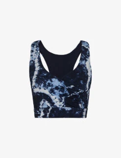 Whistles Tie-dye Print Recycled-polyester Sports Bra