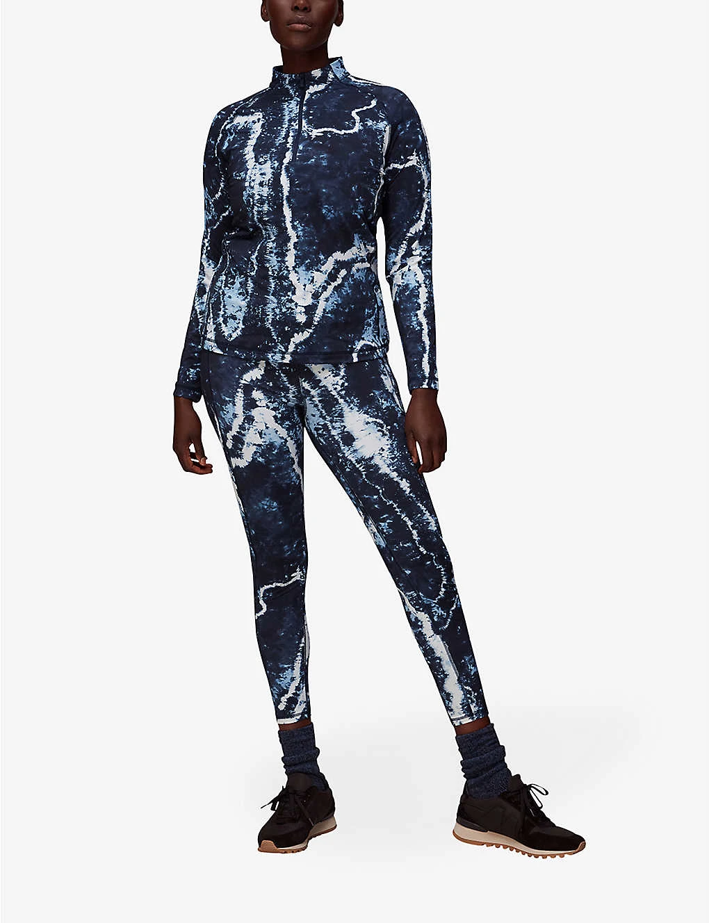 Whistles Tie-dye Print Recycled-nylon Long-sleeve Sports Top 2 Whistles Tie-dye Print Recycled-nylon Long-sleeve Sports Top - Image 2