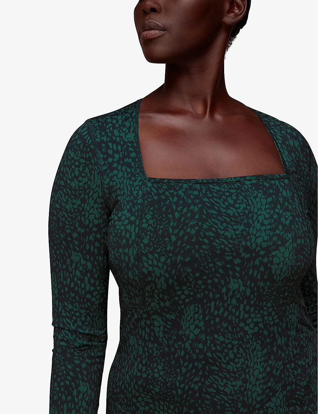 Whistles Animal-print Square-neck Recycled-nylon Sports Top 5 Whistles Animal-print Square-neck Recycled-nylon Sports Top - Image 5