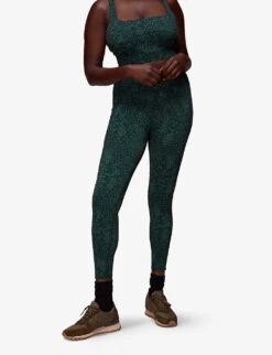 Whistles Animal-print Recycled-nylon Leggings -The Fashion Shop R04056785 MULTICOLOURED ALT02