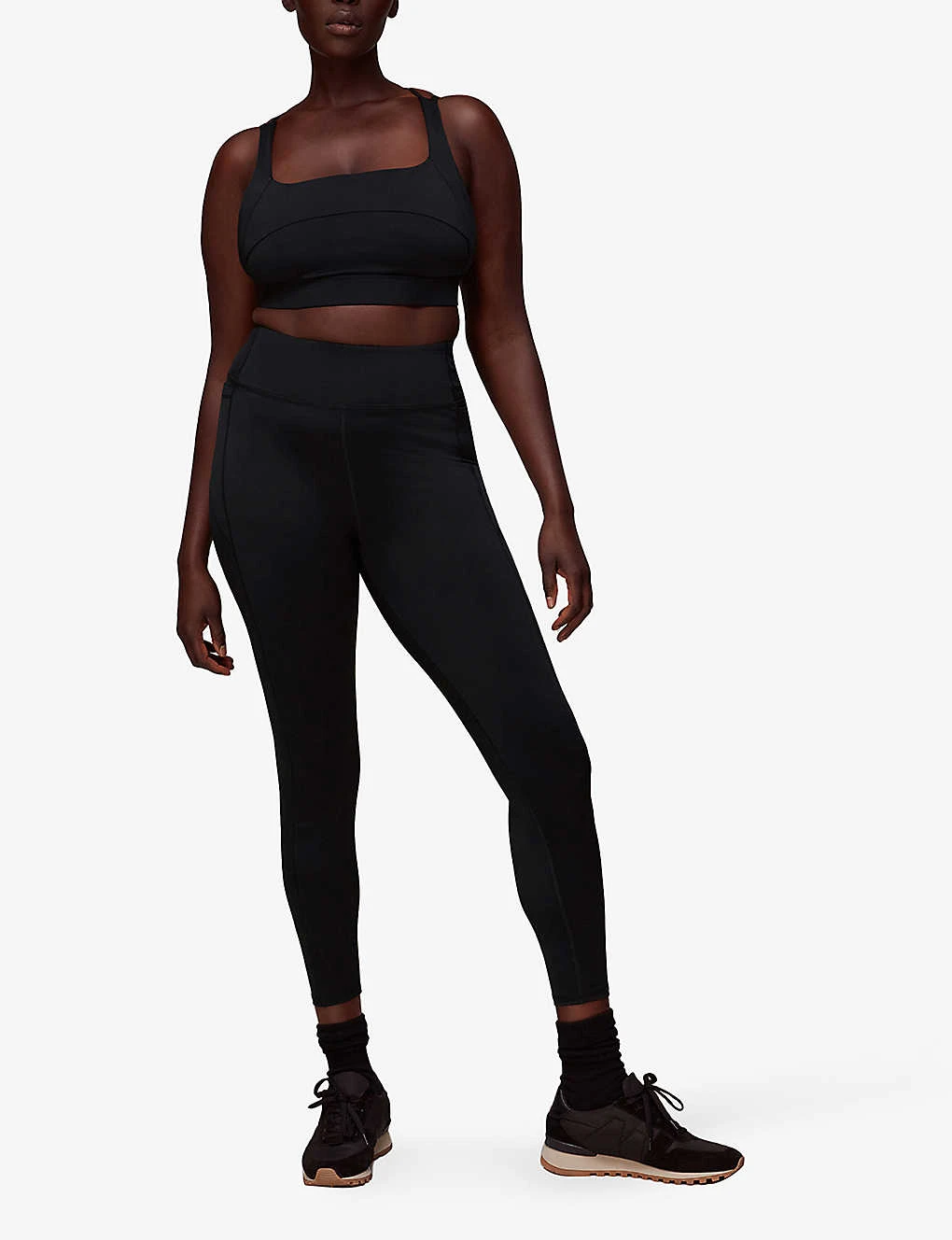 Whistles Square Neck Stretch-woven Sports Bra 4 Whistles Square Neck Stretch-woven Sports Bra - Image 4