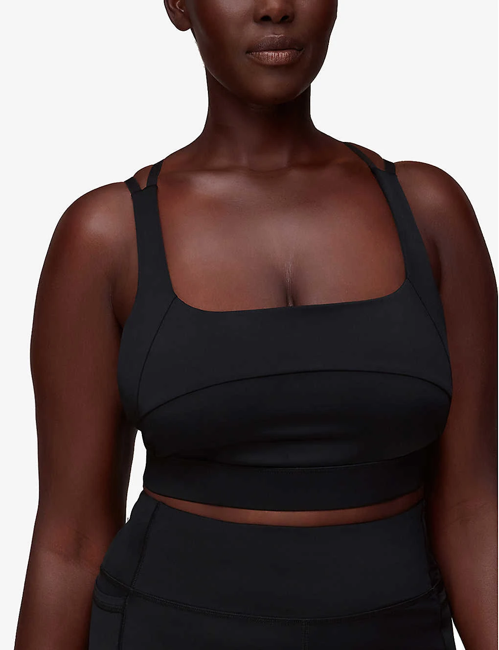 Whistles Square Neck Stretch-woven Sports Bra 5 Whistles Square Neck Stretch-woven Sports Bra - Image 5