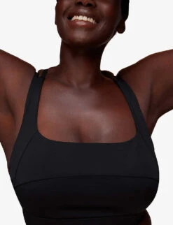 Whistles Square Neck Stretch-woven Sports Bra 7 Whistles Square Neck Stretch-woven Sports Bra -The Fashion Shop R04056786 BLACK ALT04