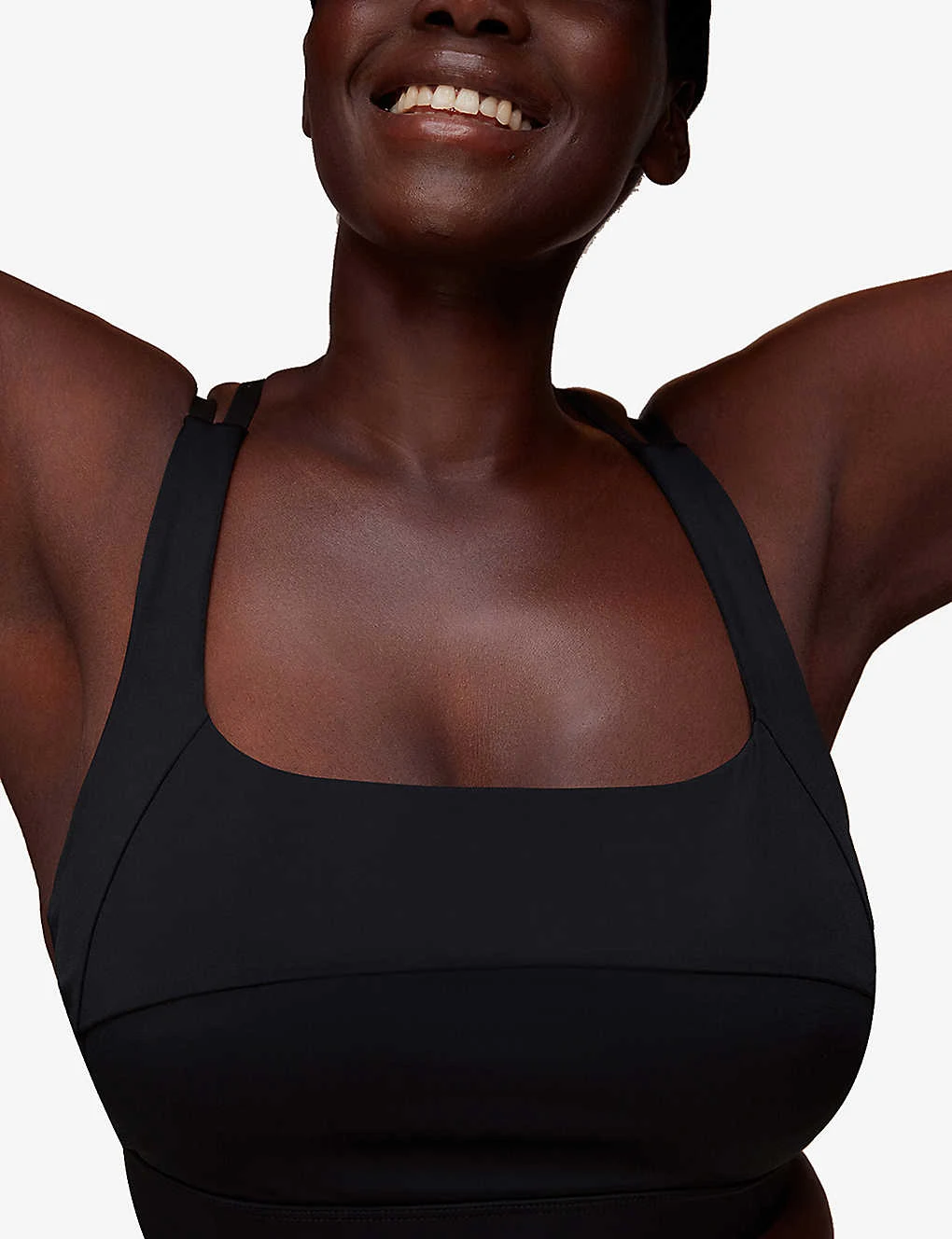 Whistles Square Neck Stretch-woven Sports Bra 3 Whistles Square Neck Stretch-woven Sports Bra - Image 3