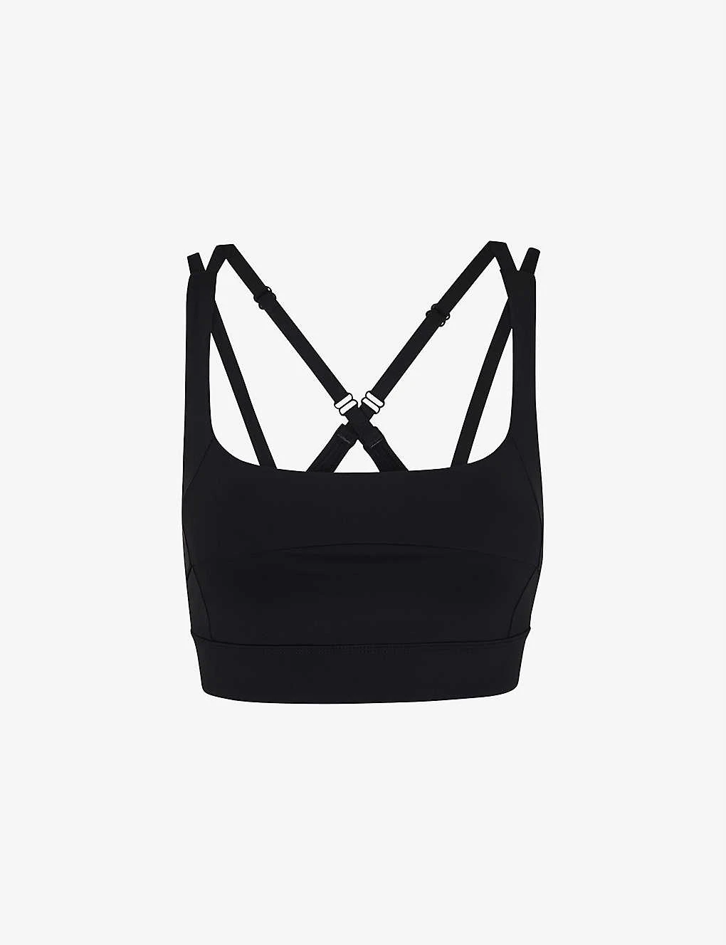Whistles Square Neck Stretch-woven Sports Bra 2 Whistles Square Neck Stretch-woven Sports Bra - Image 2