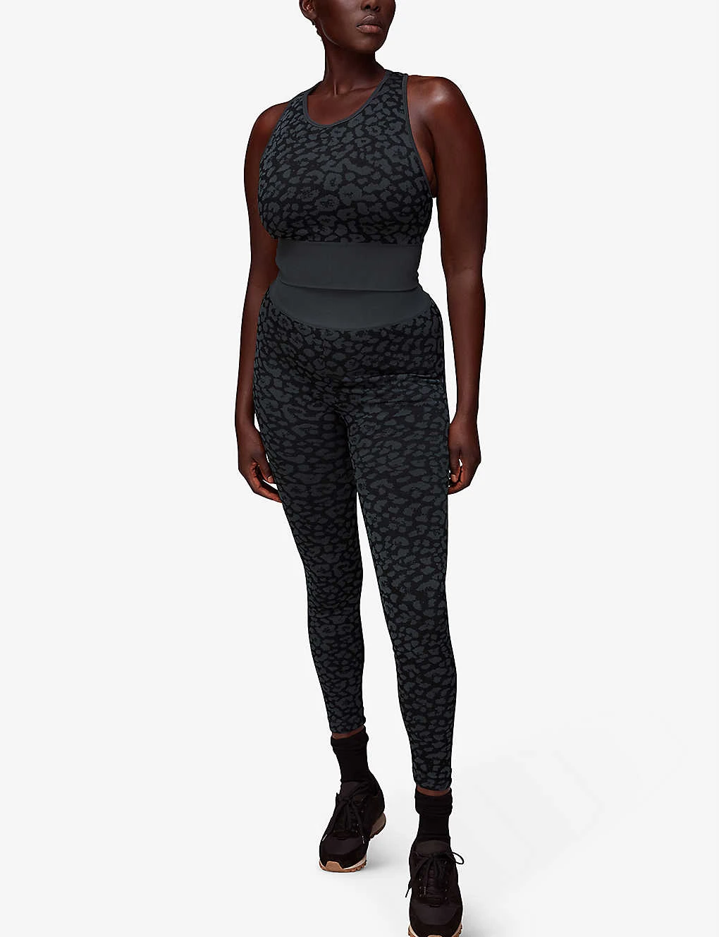 Whistles Animal-print Seamless Stretch-jersey Sports Bra 2 Whistles Animal-print Seamless Stretch-jersey Sports Bra - Image 2